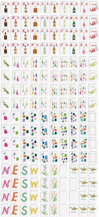 Cocktails Mahjong Tiles