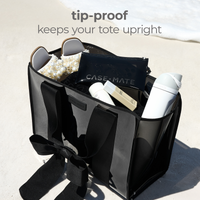 Case-Mate Midnight Black Bow Jelly Tote Bag (Classic)
