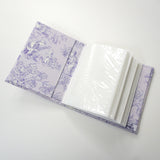 Small Hardbound Photo Album in Lavender Bryant Park Toile