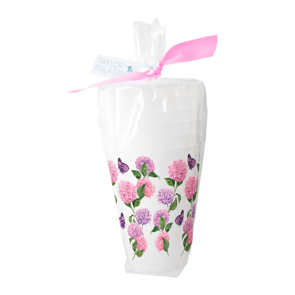 Pink Hydrangea Frosted Cup