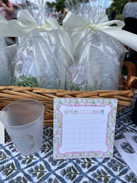 Mahjong Gift Set, Mahjong Scorecard Notepad & Frosted Cups Set