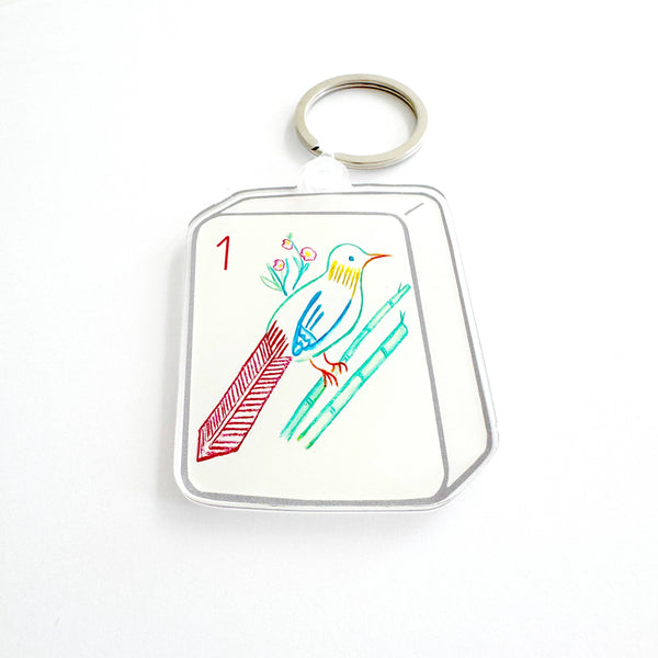 Mahjong Bird Bam Keychain
