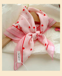 Pink fairy tale Floral Bandana Square scarf