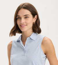 Sleeveless Cotton Polo