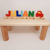 Personalized Puzzle Name Bench (Uper Case + 1 sign )