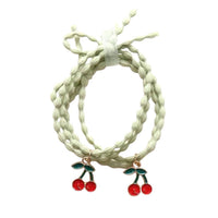 Hair Elastic Bracelet - Cherries