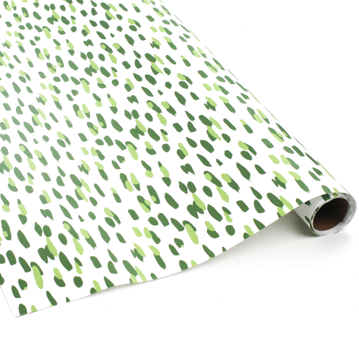 Green Brushstroke Gift Wrapping Paper