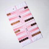 Pink Outdoor/Travel Backgammon Set