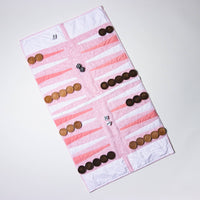 Pink Outdoor/Travel Backgammon Set