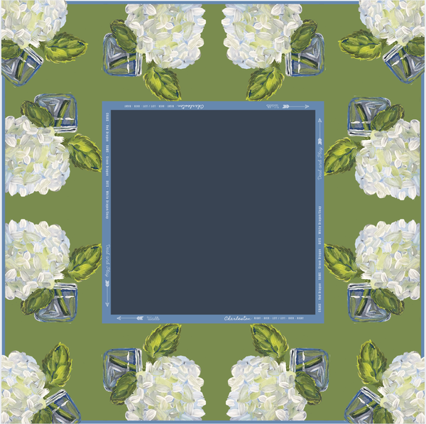 White/Green Mahjong Mat