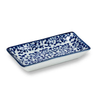 Blue/White Small Rectangle Dish-6Asst-3.5