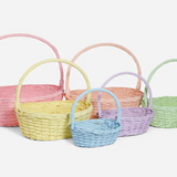 Pastel Willow Weaving Basket