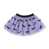Sequin Bat Halloween Tutu Skirt - Kids Clothing