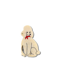 Hand-painted Poodle Compact Mirror | Eco-Friendly