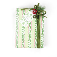 Green Stripe Gift Wrapping Paper | Green Gift Wrap