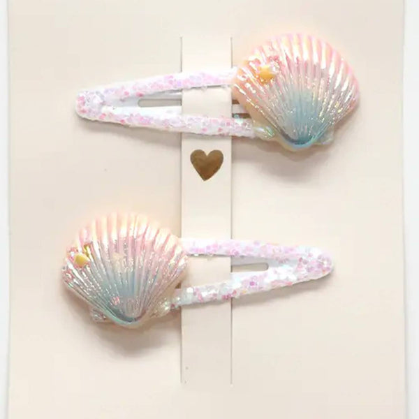 Premium Hair Clips for Kids - SeaShells