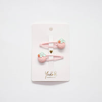 Premium Children's Barrettes - Strawberries
