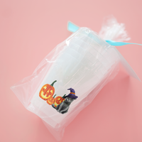Halloween Cat Frosted Cups | Set of 8
