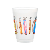 Golf Bags Frosted Cups | Set of 6