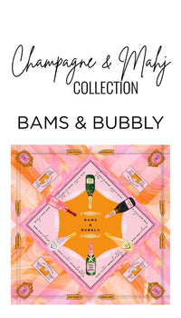 Bams & Bubbly Mahjong Mat | The Champagne & Mahj Collection