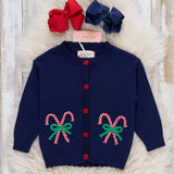 Candy Cane Munchers Embroidered Cardigan