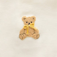 Bear Hugs Zip Footie - Ivory