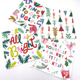 Christmas Napkins | Merry Little Cocktail - Foil - 20ct