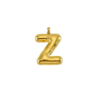 Puffy Gold Letter Pendant