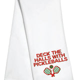 Pickleball Kitchen Towel- Deck the Halls