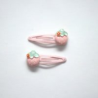 Premium Children's Barrettes - Strawberries