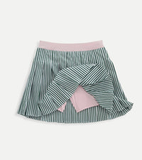 Pleated Poplin Skort