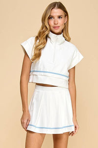 Activewear Tennis Boxy Cropped Shirt