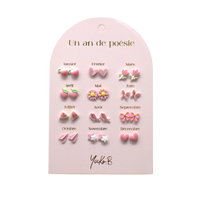Stainless Steel Earrings - A Year of Pink Poetry