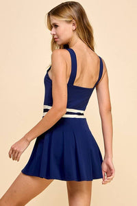 Scoop Neckline Athletic Dress