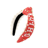 Ohio State Child Ohio State Cross Stitch Headband 