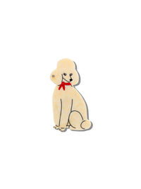 Hand-painted Poodle Compact Mirror | Eco-Friendly