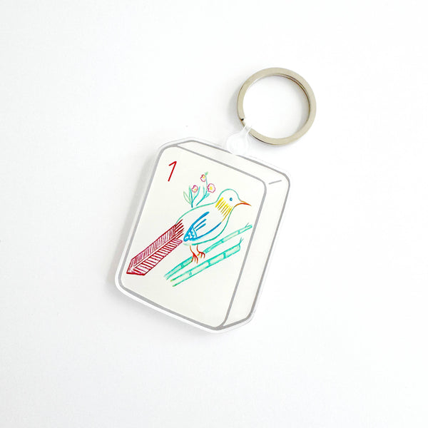 Mahjong Bird Bam Keychain