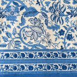 Print Round Tablecloth - Cobalt Blue