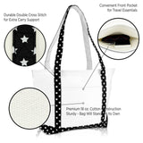 DALIX Daily Shoulder Tote Bag Premium Cotton