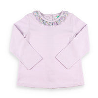 Lavender Ruffle Top
