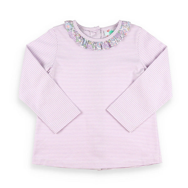 Lavender Ruffle Top
