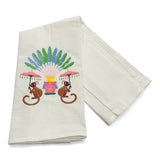 Towel - Monkeys with Palms on White