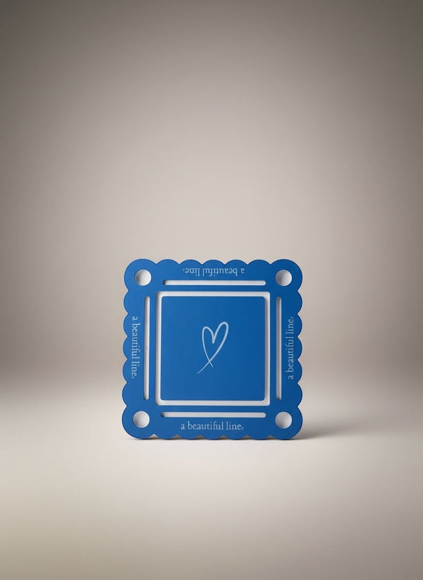 Mahjong Pool Mat Float Blue with White Bottom