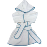 Blue Gingham Trim Toddler Robe