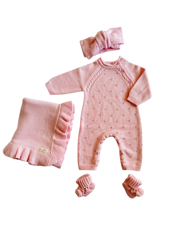 Bring Me Home Pointelle Bundle - Powder Pink
