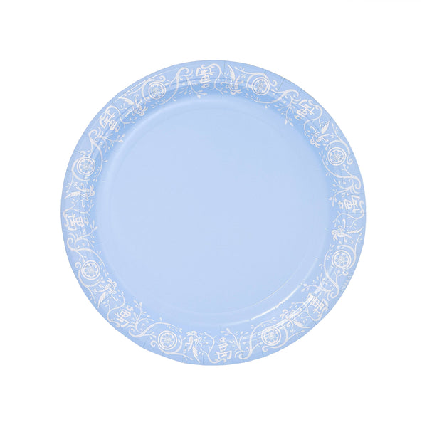 Mahjong Jasperware Inspired Dinner Paper Plates - Pack of 8