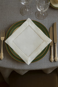 Linen Cocktail Napkins - Customized Embroidery Included