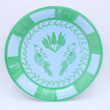 Lovebirds Josephine Salad and Dessert Plates - 8 per pack in Sky & Lima