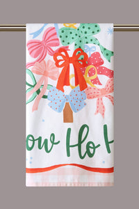Bow Ho Ho Printed Kitchen Towel