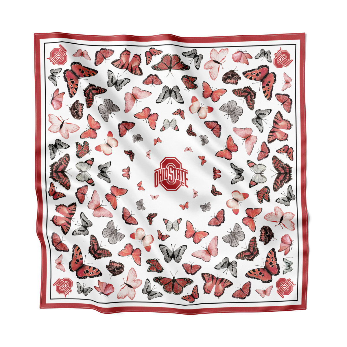 The Ohio State Square Silk Scarf